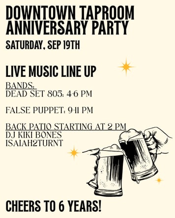 Beige and Black Beer Day Party Invitation (1)